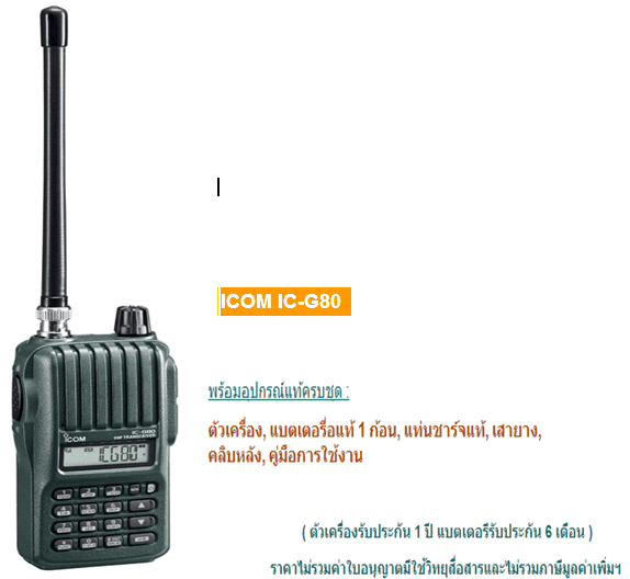 ICOM IC G - 80  ( 018 )